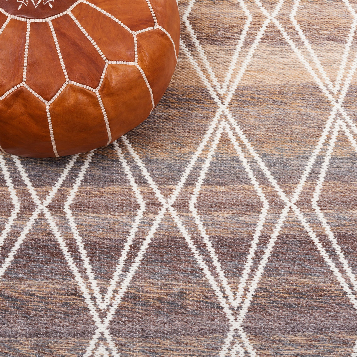 Safavieh Kilim Klm327T Brown/Grey Rug - Safavieh - klm327t - 6r