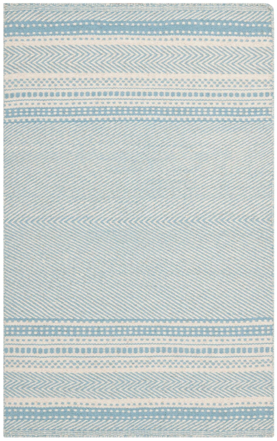 Safavieh Kilim Klm419A Light Blue / Ivory Rugs - Safavieh - klm419a - 2