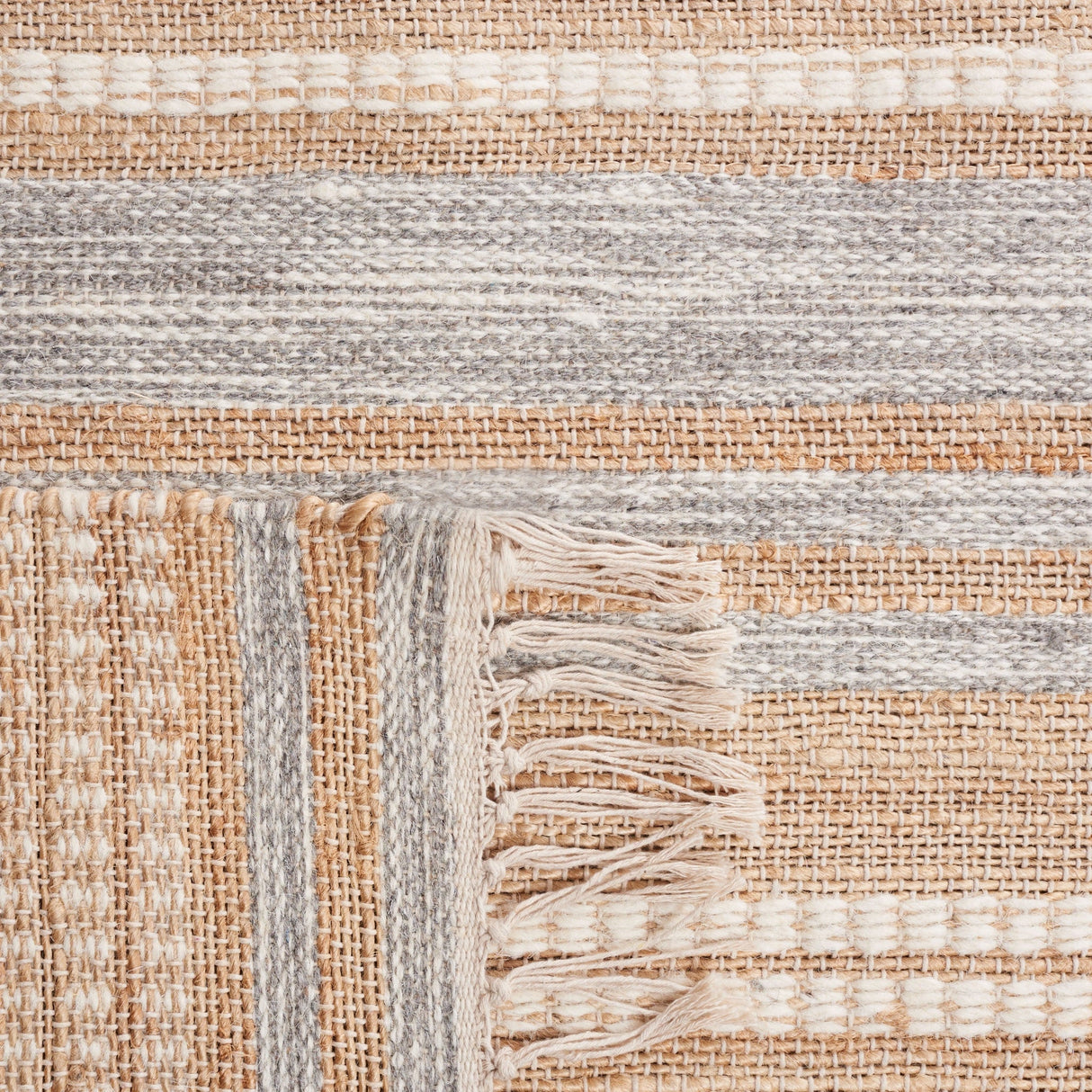 Safavieh Kilim Klm443F Natural/Grey Rug - Safavieh - klm443f - 28