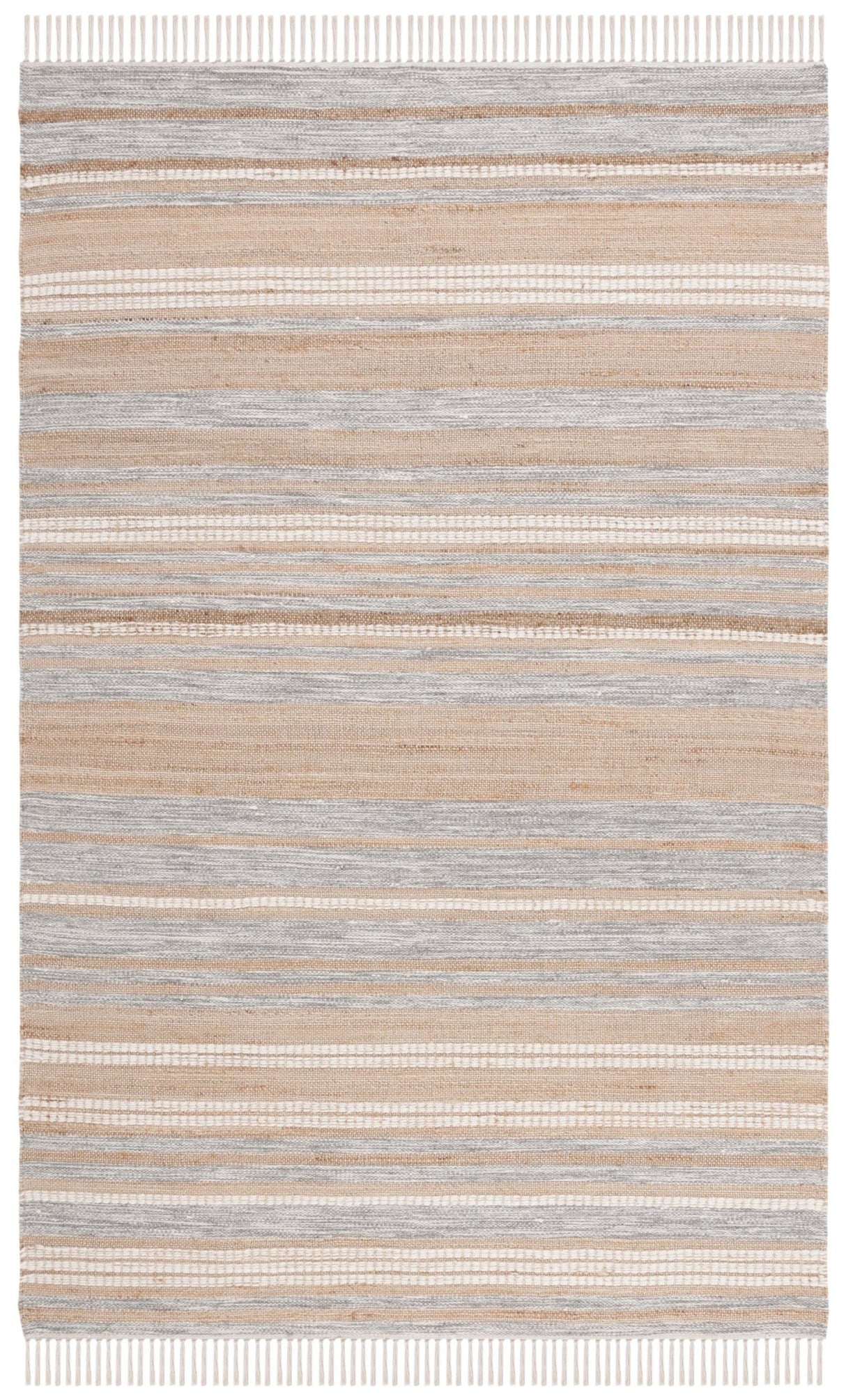 Safavieh Kilim Klm443F Natural/Grey Rug - Safavieh - klm443f - 3