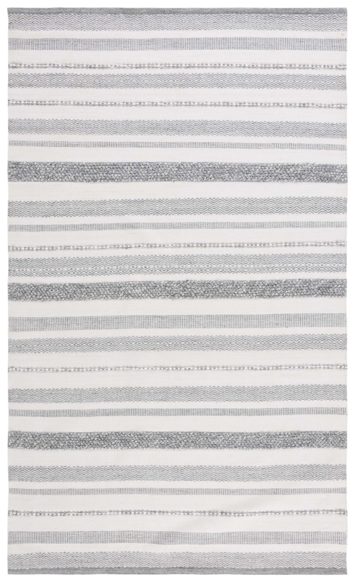 Safavieh Kilim Klm445G Silver/Ivory Rug - Safavieh - klm445g - 3
