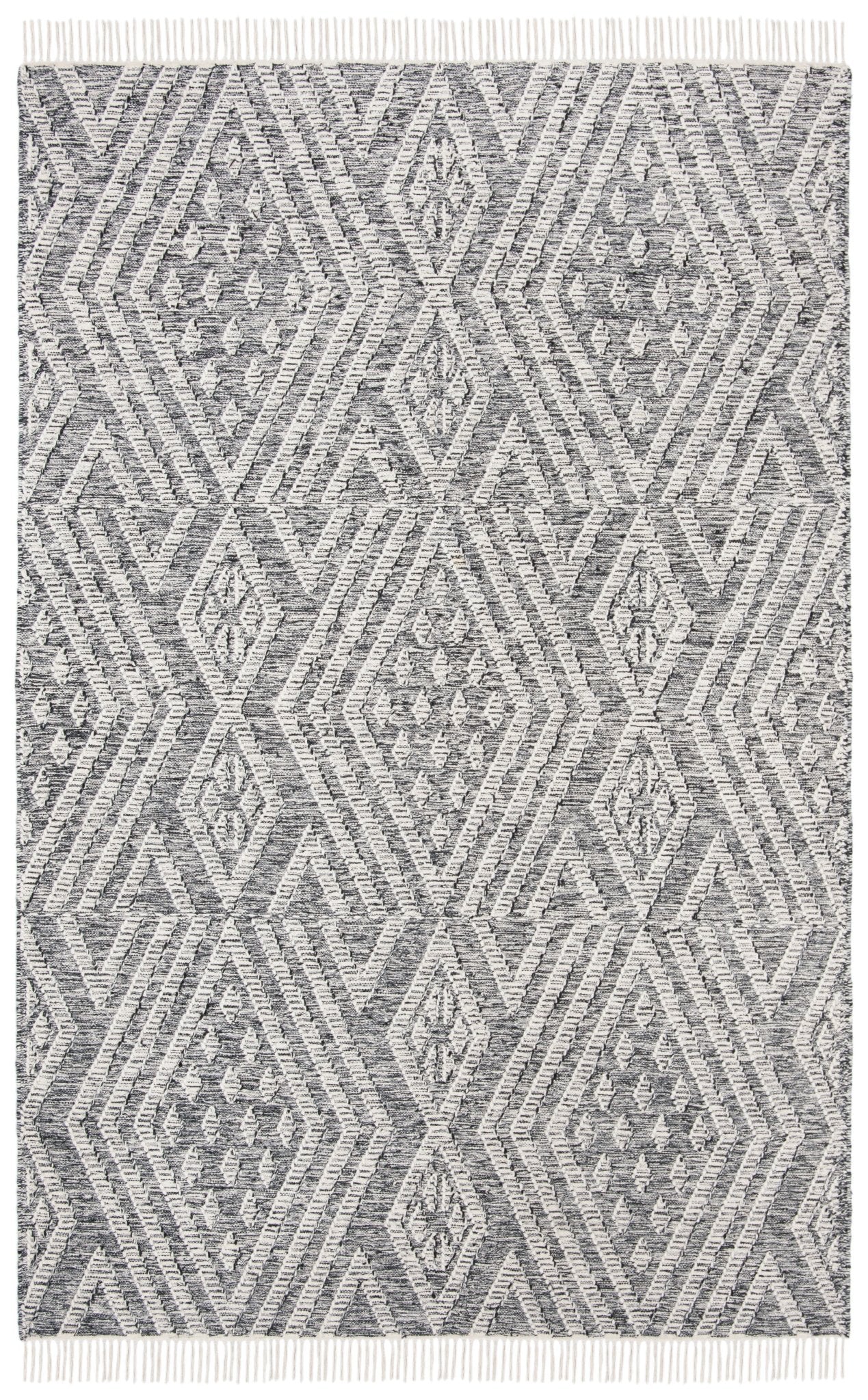 Safavieh Kilim Klm518A Black/Ivory Rugs - Safavieh - klm518a - 4