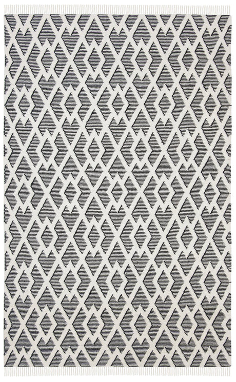 Safavieh Kilim Klm520A Black/Cream Rugs - Safavieh - klm520a - 4