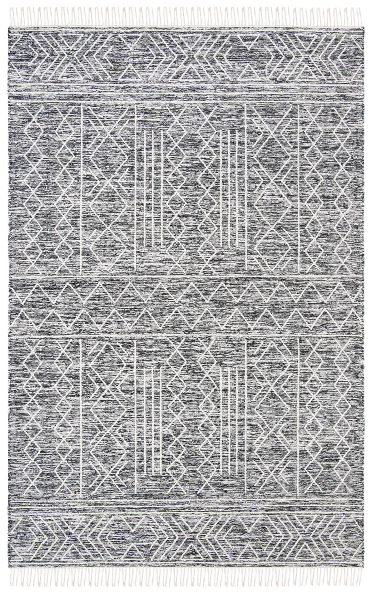 Safavieh Kilim Klm521A Black/Ivory Rugs - Safavieh - klm521a - 4
