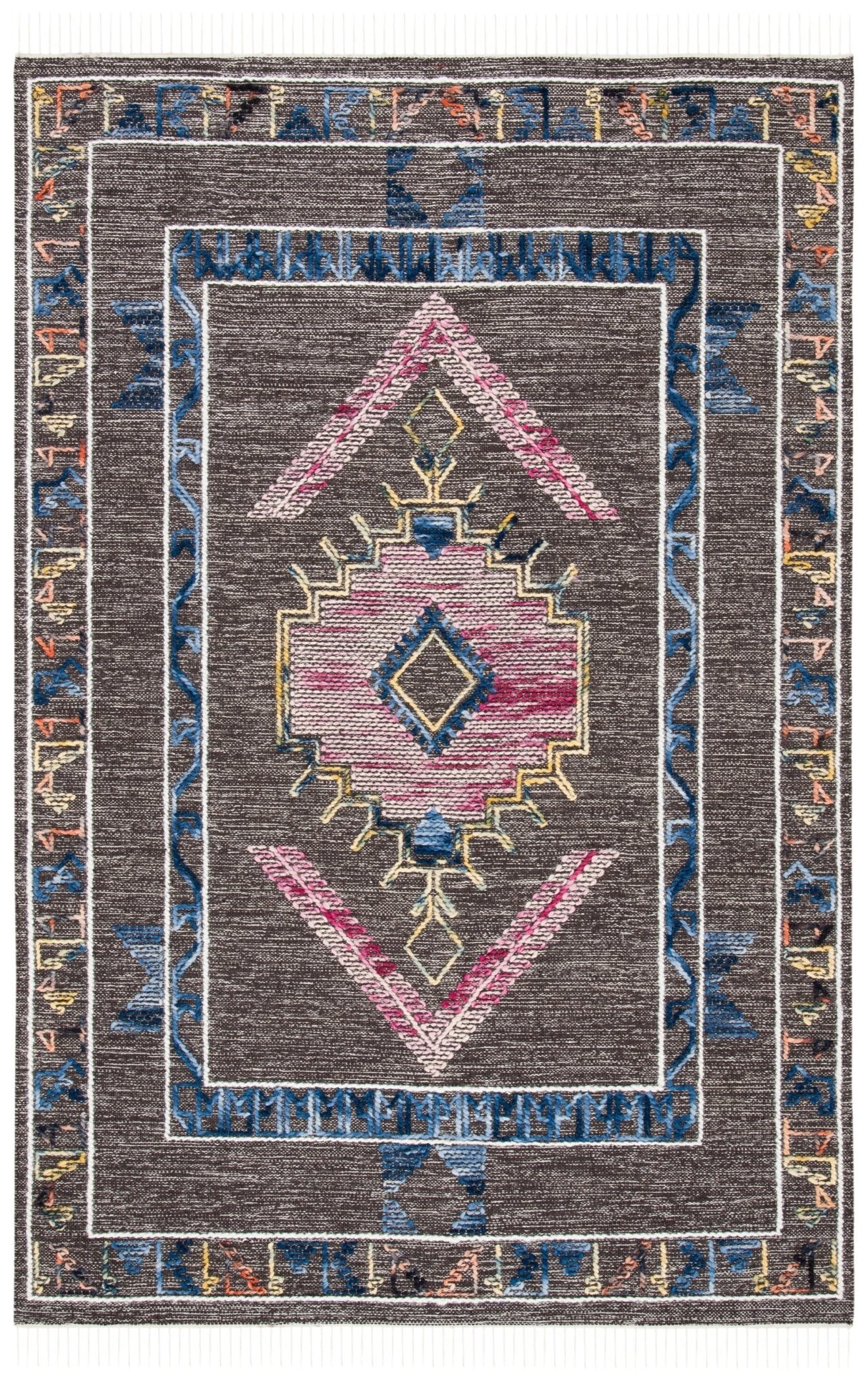 Safavieh Kilim Klm524T Brown/Pink Rugs - Safavieh - klm524t - 4