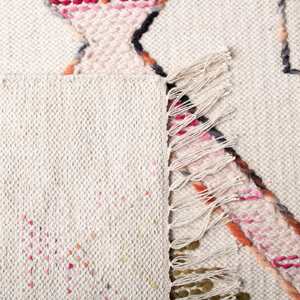 Safavieh Kilim Klm525A Ivory/Pink Rugs - Safavieh - klm525a - 4