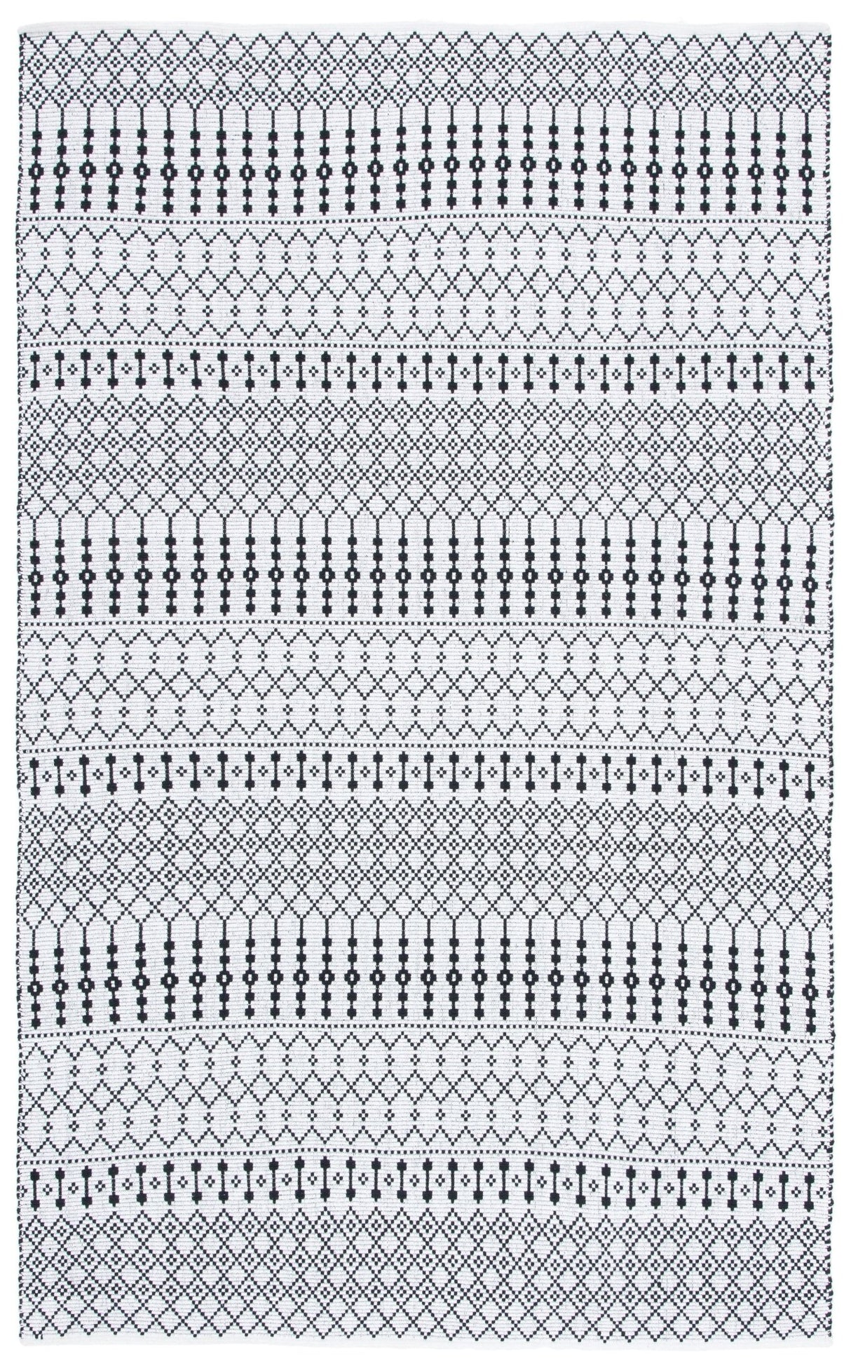 Safavieh Kilim Klm704A Ivory/Black Rugs - Safavieh - klm704a - 3