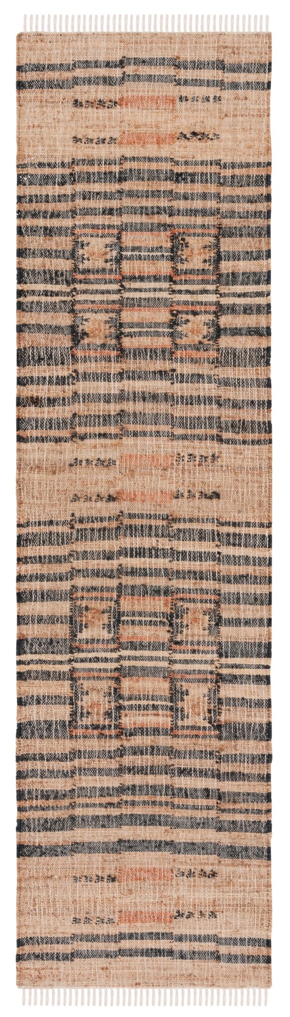 Safavieh Kilim Klm709A Natural/Black Rug - Safavieh - klm709a - 29