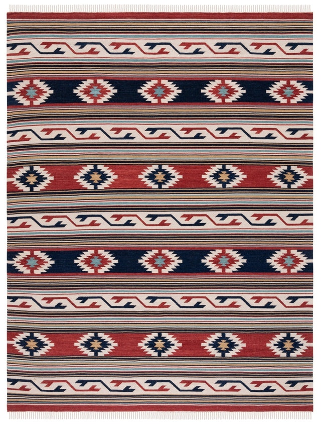 Safavieh Kilim Klm711A Ivory/Rust Rug - Safavieh - klm711a - 29