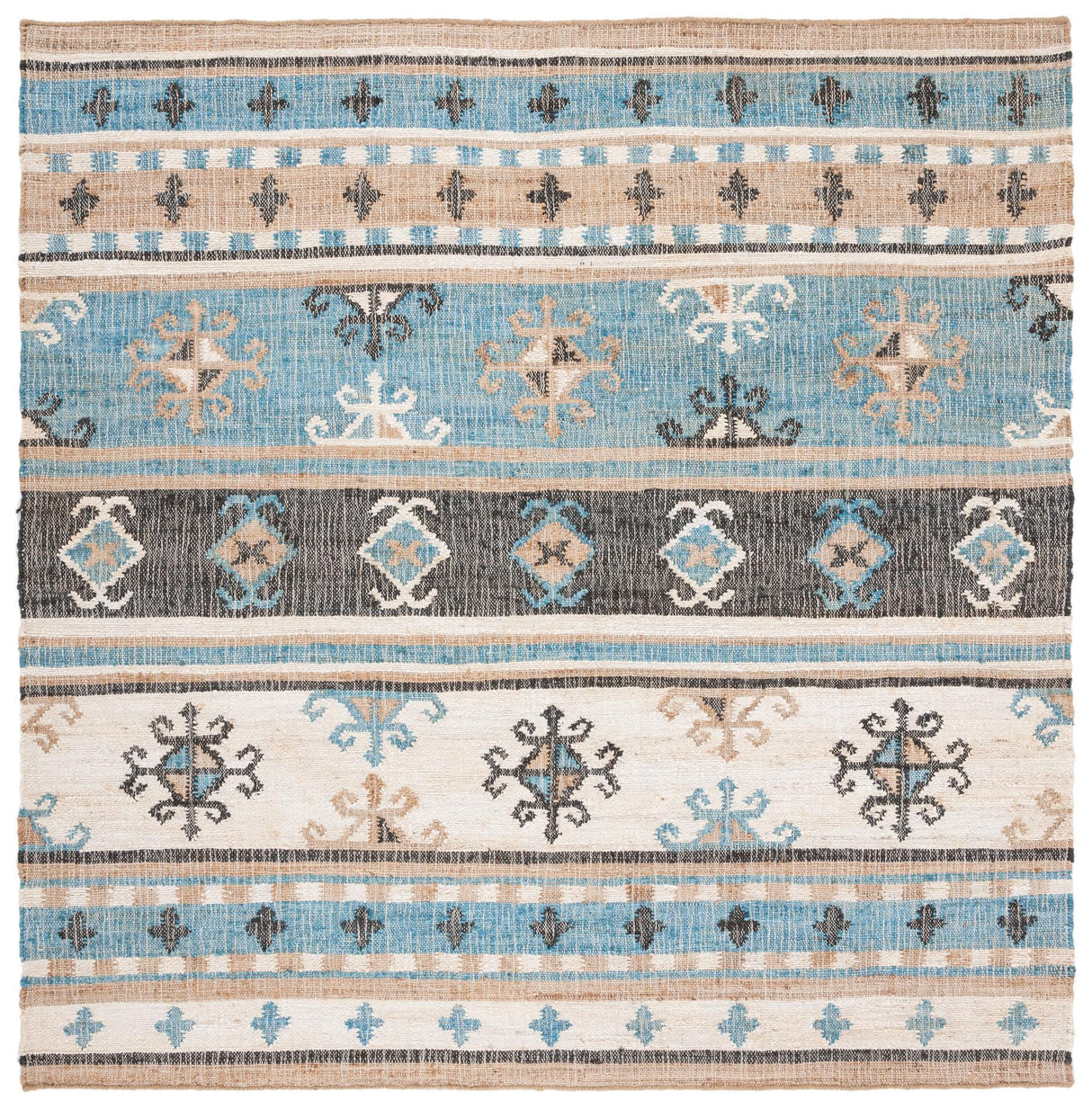 Safavieh Kilim Klm754M Blue/Ivory Rugs - Safavieh - klm754m - 7sq