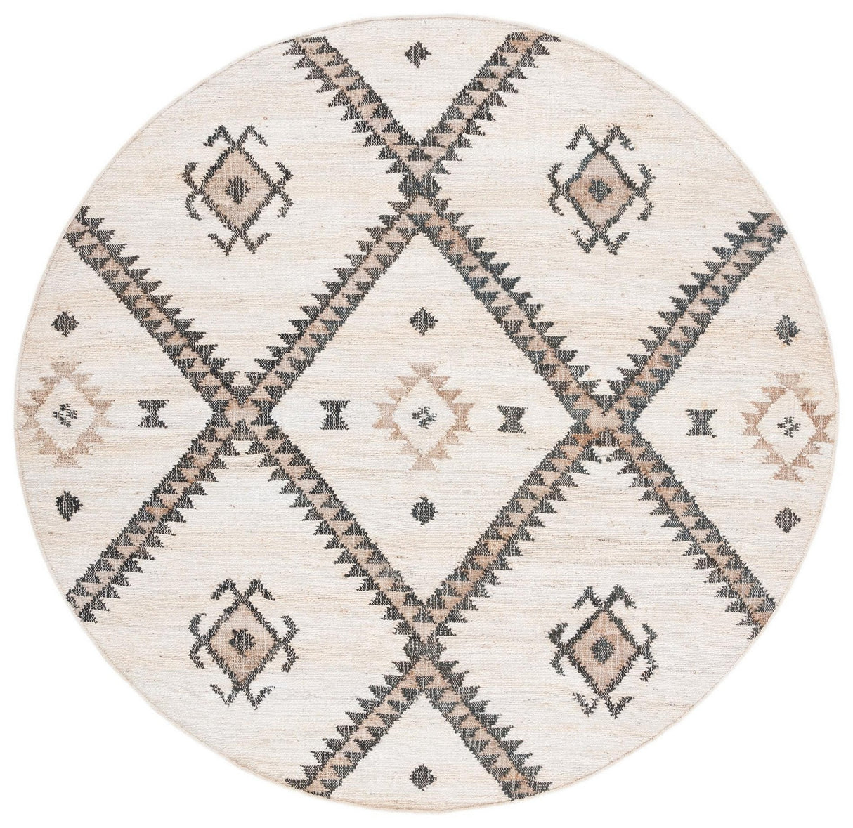 Safavieh Kilim Klm761A Ivory/Black Rugs - Safavieh - klm761a - 7r