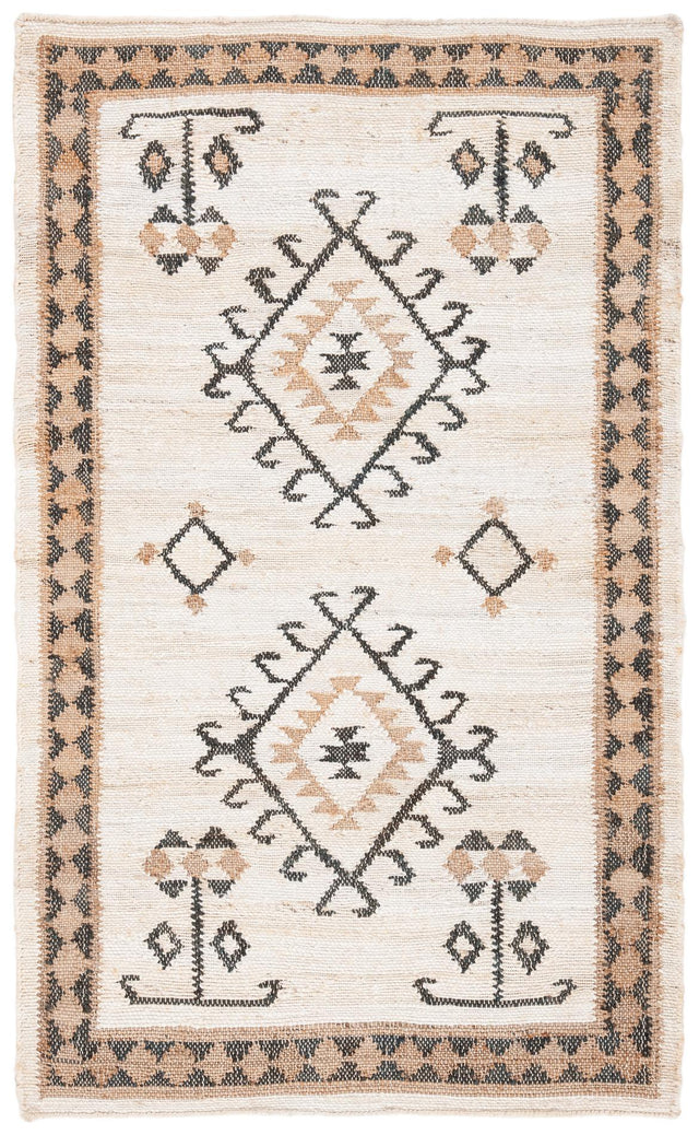 Safavieh Kilim Klm762A Ivory/Black Rugs - Safavieh - klm762a - 7r