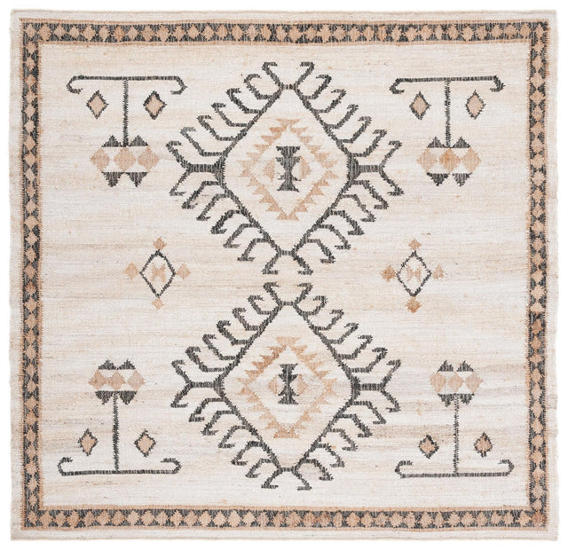 Safavieh Kilim Klm762A Ivory/Black Rugs - Safavieh - klm762a - 7sq