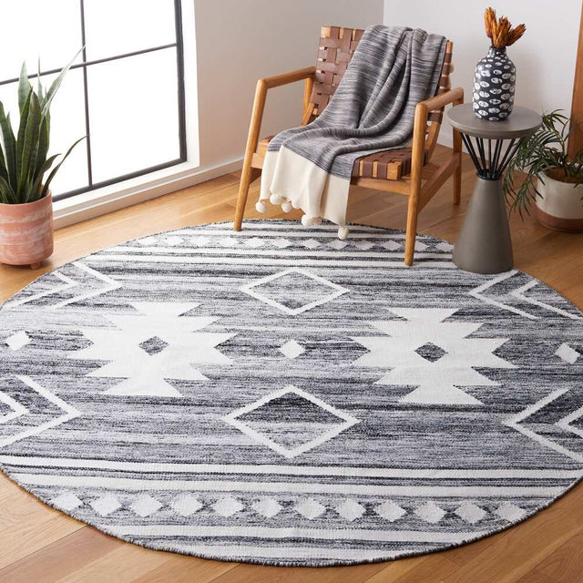 Safavieh Kilim Klm764F Grey/Ivory Rug - Safavieh - klm764f - 7r