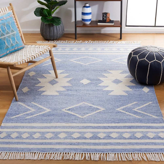 Safavieh Kilim Klm764M Blue/Ivory Rug - Safavieh - klm764m - 3