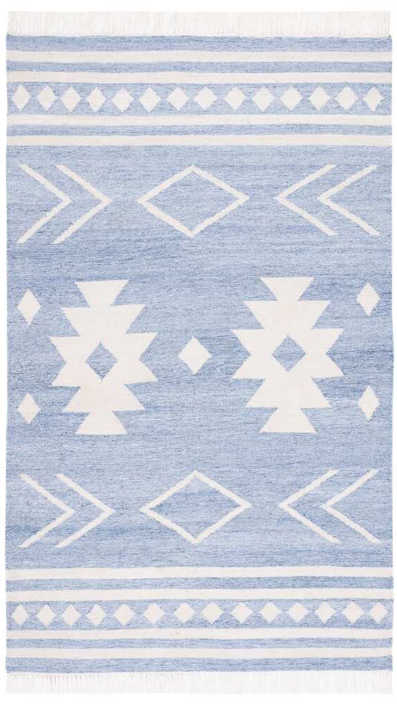 Safavieh Kilim Klm764M Blue/Ivory Rug - Safavieh - klm764m - 3