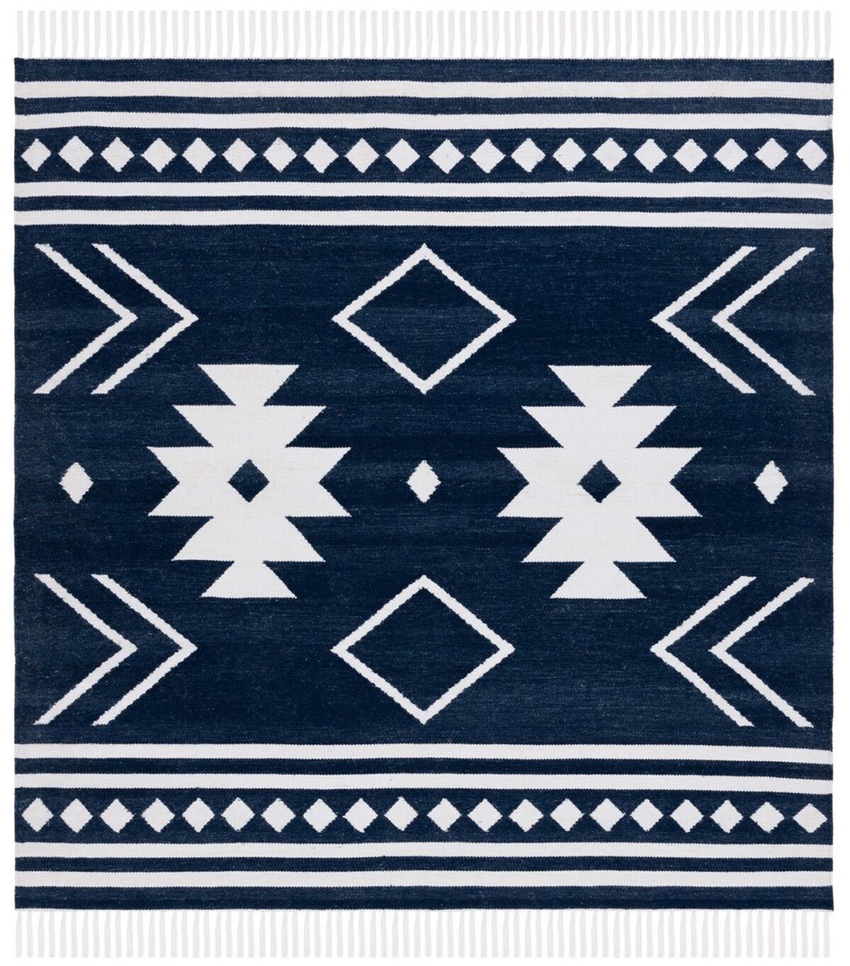 Safavieh Kilim Klm764N Navy/Ivory Rug - Safavieh - klm764n - 7r