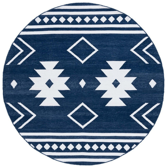 Safavieh Kilim Klm764N Navy/Ivory Rug - Safavieh - klm764n - 7r