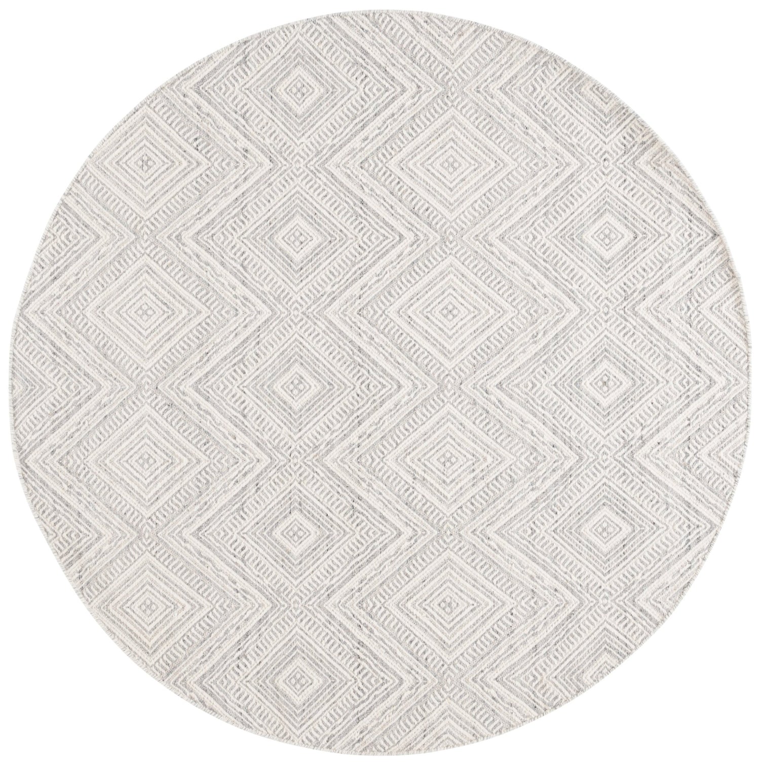 Safavieh Kilim Klm767F Light Grey/Ivory Rug - Safavieh - klm767f - 6r