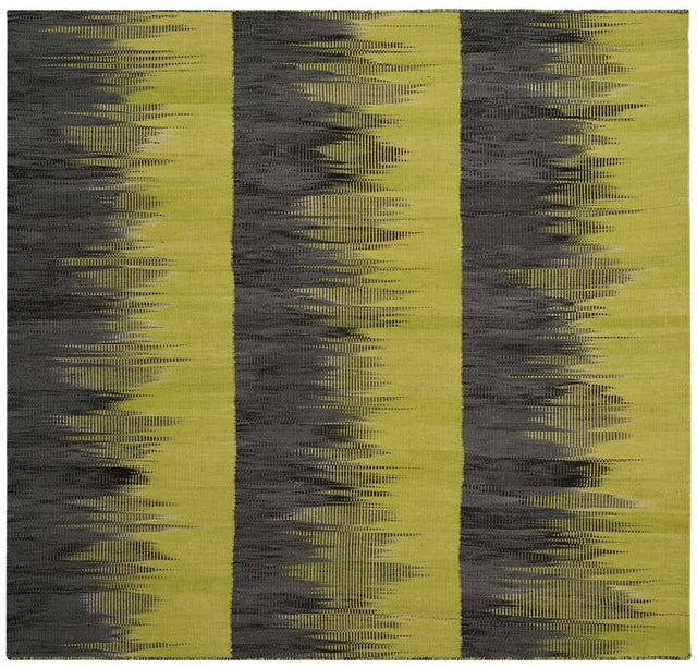 Safavieh Kilim Klm819A Green / Charcoal Rugs - Safavieh - klm819a - 5sq