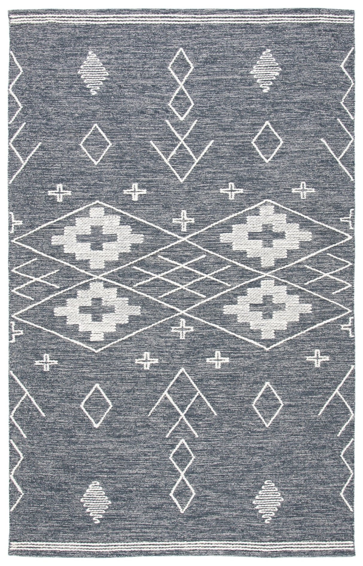 Safavieh Kilim Klm851H Charcoal/Ivory Rug - Safavieh - klm851h - 3