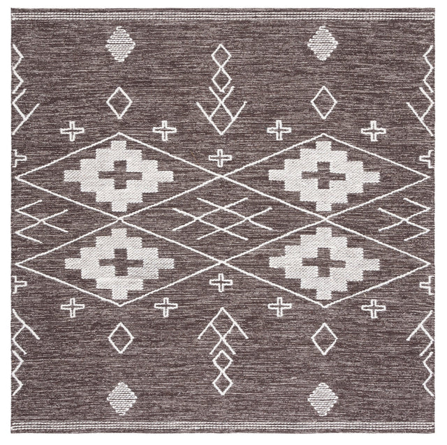 Safavieh Kilim Klm851T Brown/Ivory Rug - Safavieh - klm851t - 6sq