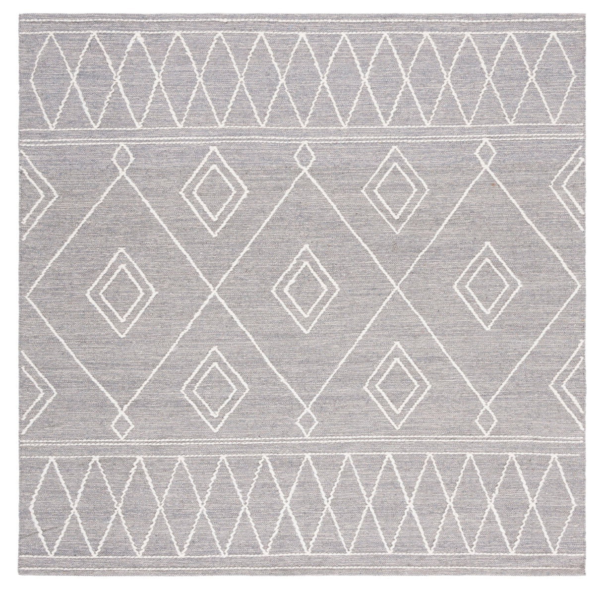 Safavieh Kilim Klm852F Grey/Ivory Rug - Safavieh - klm852f - 6sq