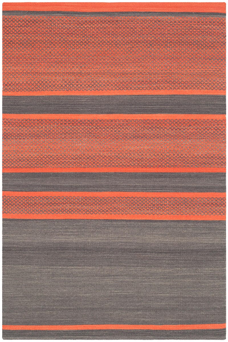 Safavieh Kilim Klm952C Dark Grey / Orange Rugs - Safavieh - klm952c - 4