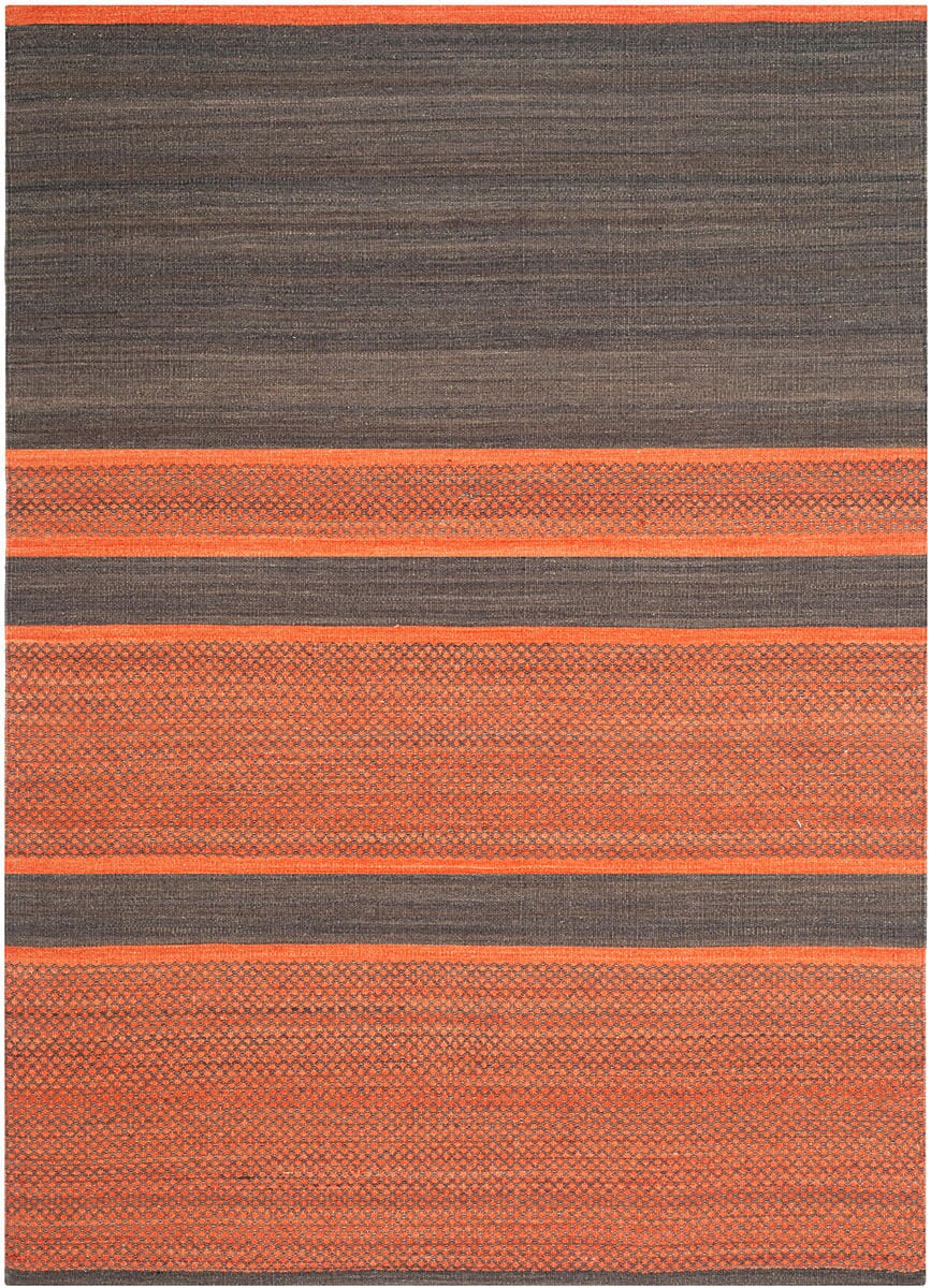 Safavieh Kilim Klm952C Dark Grey / Orange Rugs - Safavieh - klm952c - 4