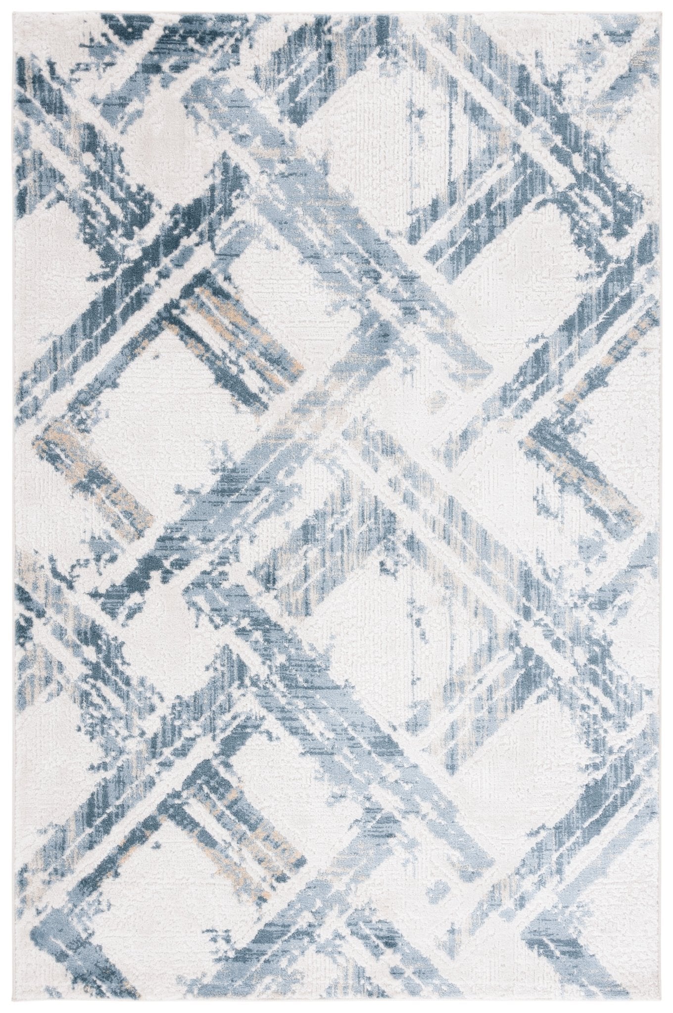 Safavieh Kingston Kng108M Blue/Ivory Rug - Safavieh - kng108m - 4