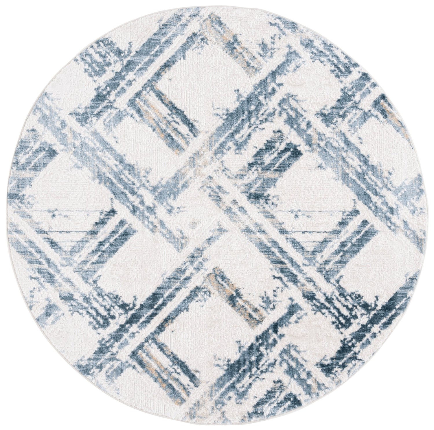 Safavieh Kingston Kng108M Blue/Ivory Rug - Safavieh - kng108m - 7r