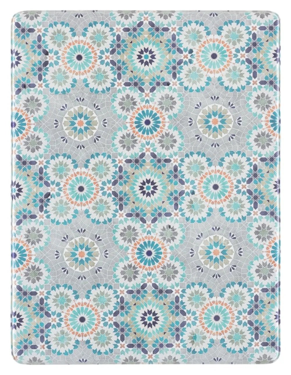 Safavieh Kitchen Mat 500 1'-6" x 2'-0" Rug in Grey / Blue