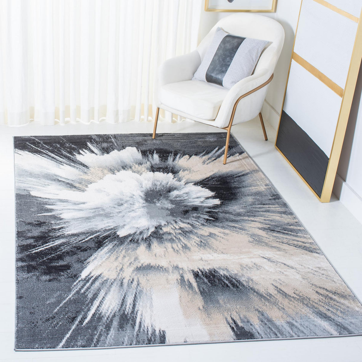 Safavieh Lagoon Lgn202H Charcoal/Ivory Rugs - Safavieh - lgn202h - 4
