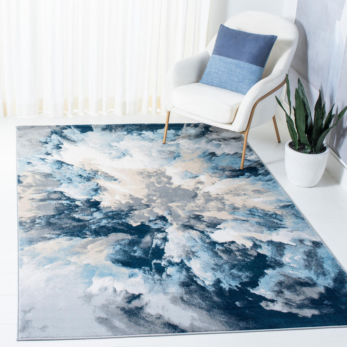 Safavieh Lagoon Lgn204M Blue/Beige Rugs - Safavieh - lgn204m - 4