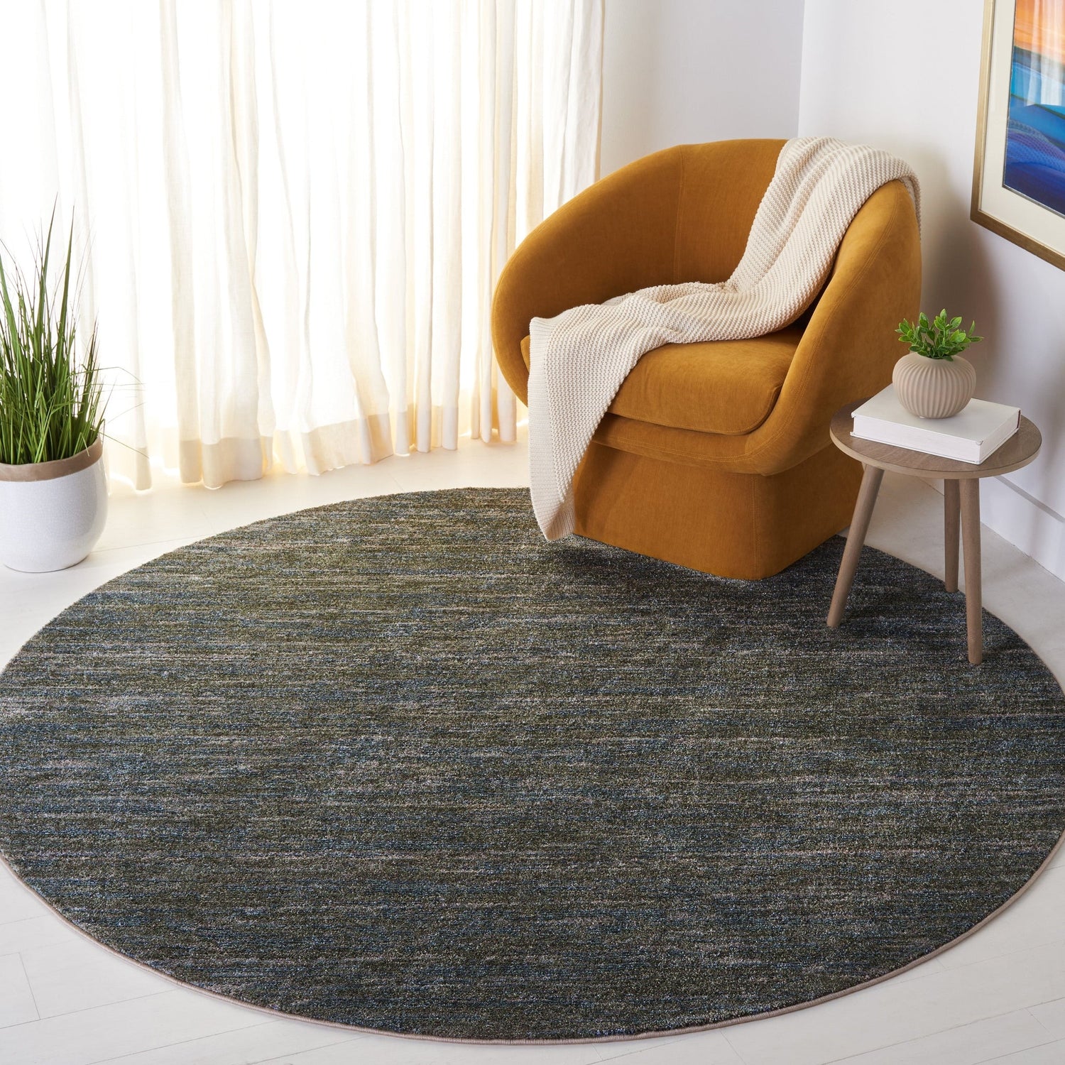 Safavieh Lasa Las104Y Green/Gold Rug - Safavieh - las104y - 4r