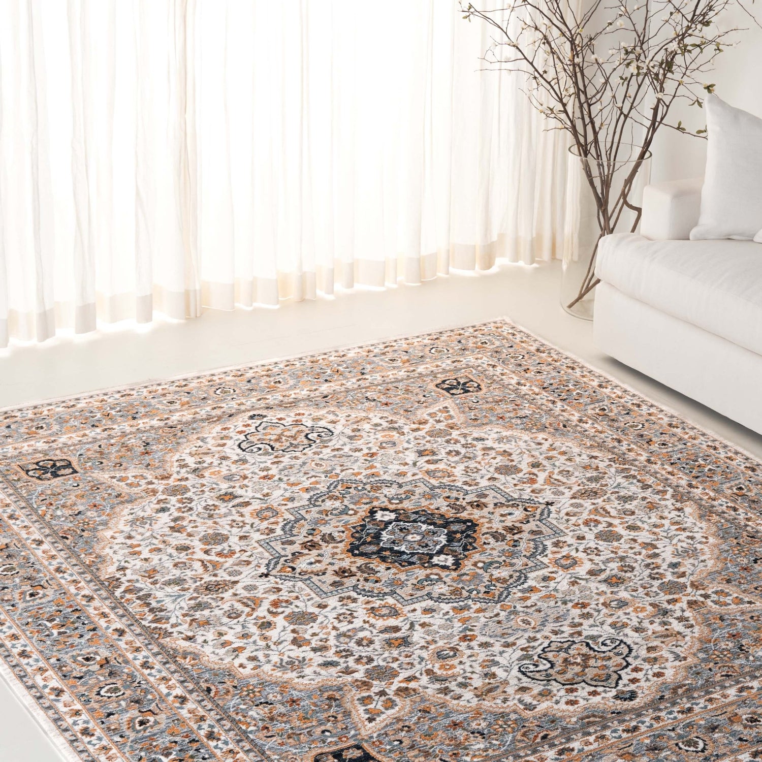 Safavieh Lauren Ralph Lauren Lrl1120G Ivory/Grey Rug - Safavieh - lrl1120g - 4