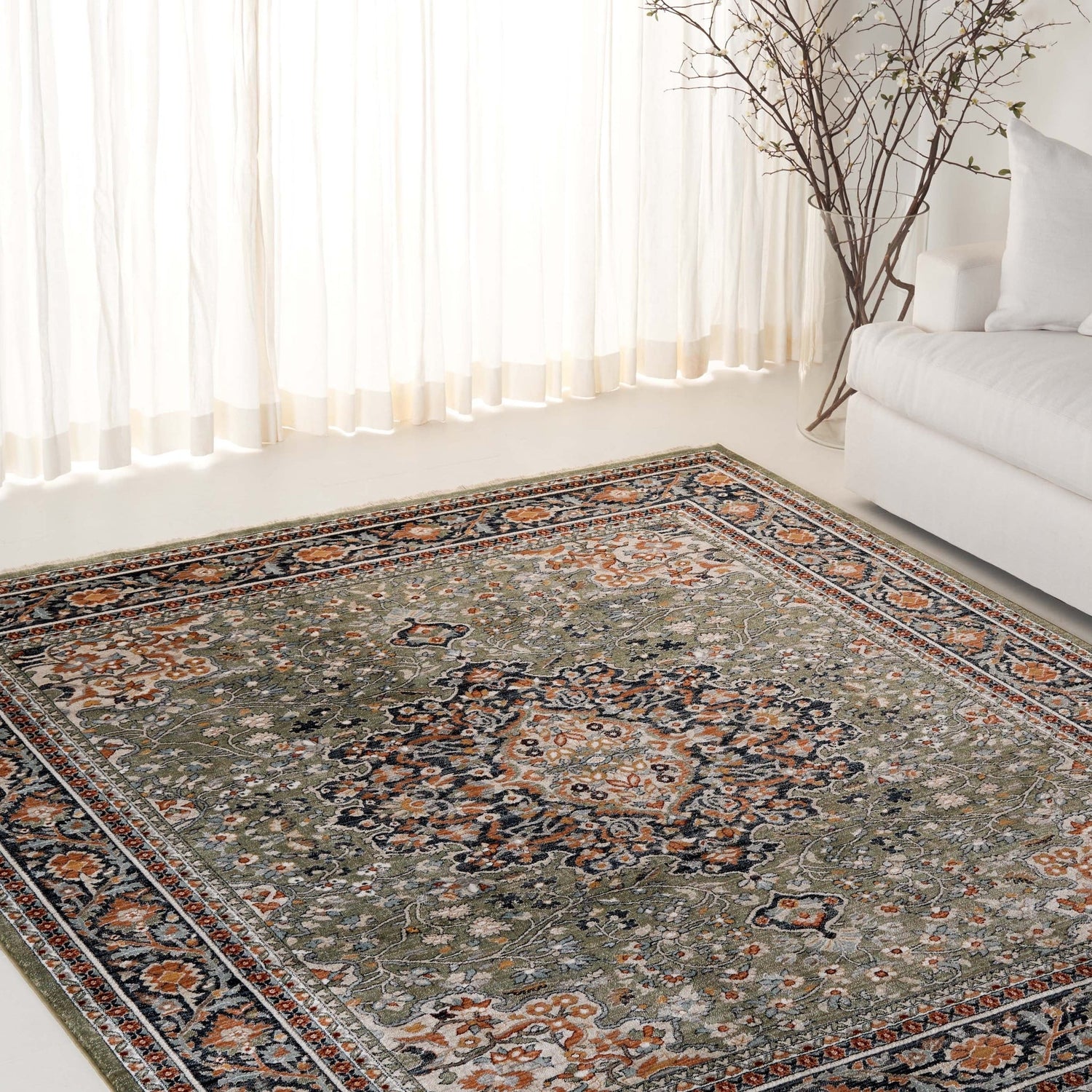 Safavieh Lauren Ralph Lauren Lrl1121Y Green/Navy Rug - Safavieh - lrl1121y - 4
