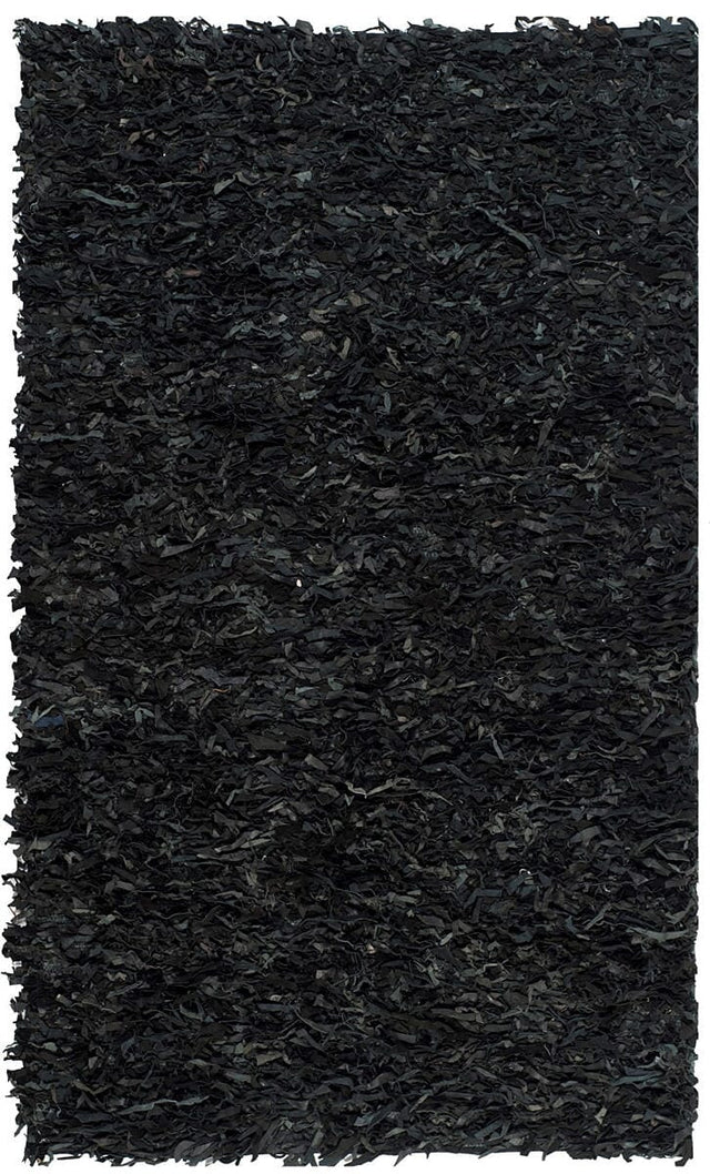Safavieh Leather Shag Lsg511A Black Rugs - Safavieh - lsg511a - 24