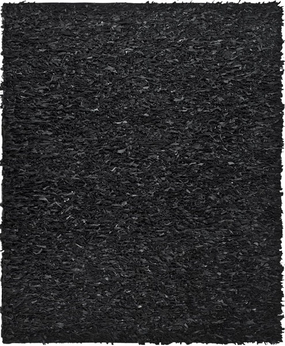 Safavieh Leather Shag Lsg511A Black Rugs - Safavieh - lsg511a - 4r