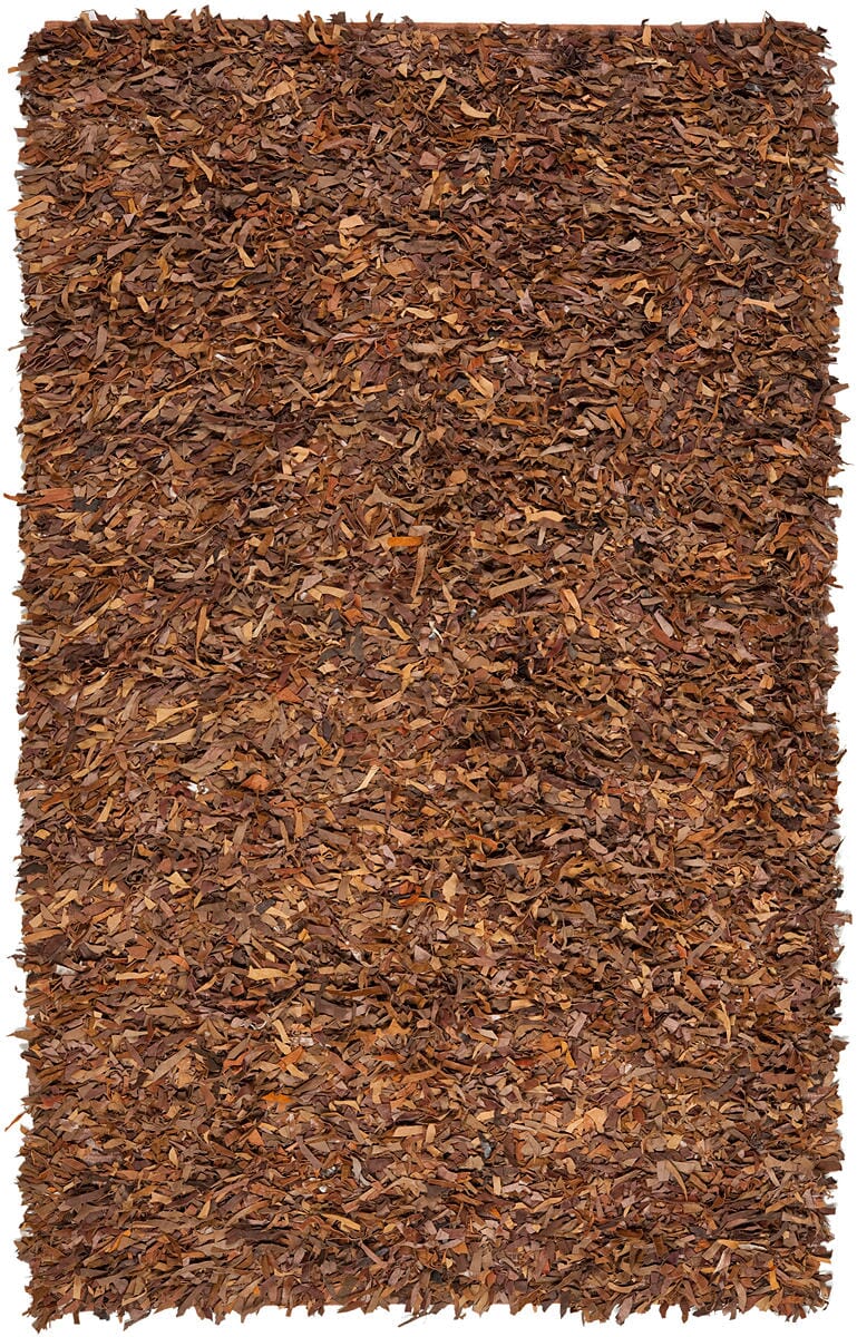 Safavieh Leather Shag Lsg511B Saddle Rugs - Safavieh - lsg511b - 24