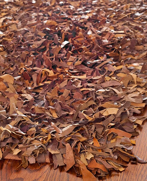 Safavieh Leather Shag Lsg511B Saddle Rugs - Safavieh - lsg511b - 24