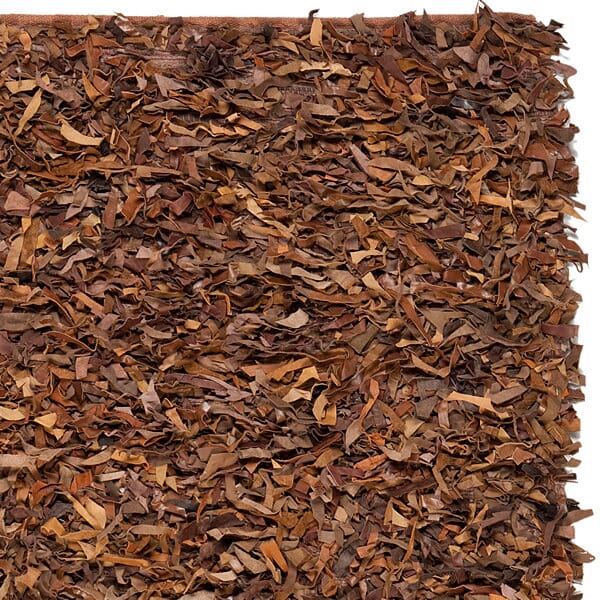 Safavieh Leather Shag Lsg511B Saddle Rugs - Safavieh - lsg511b - 24