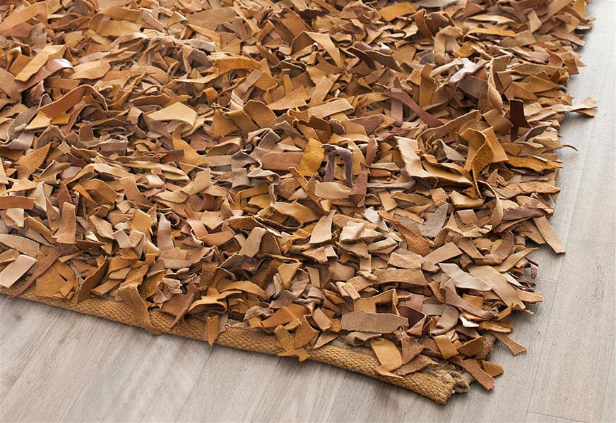 Safavieh Leather Shag Lsg511G Light Gold Rugs - Safavieh - lsg511g - 24