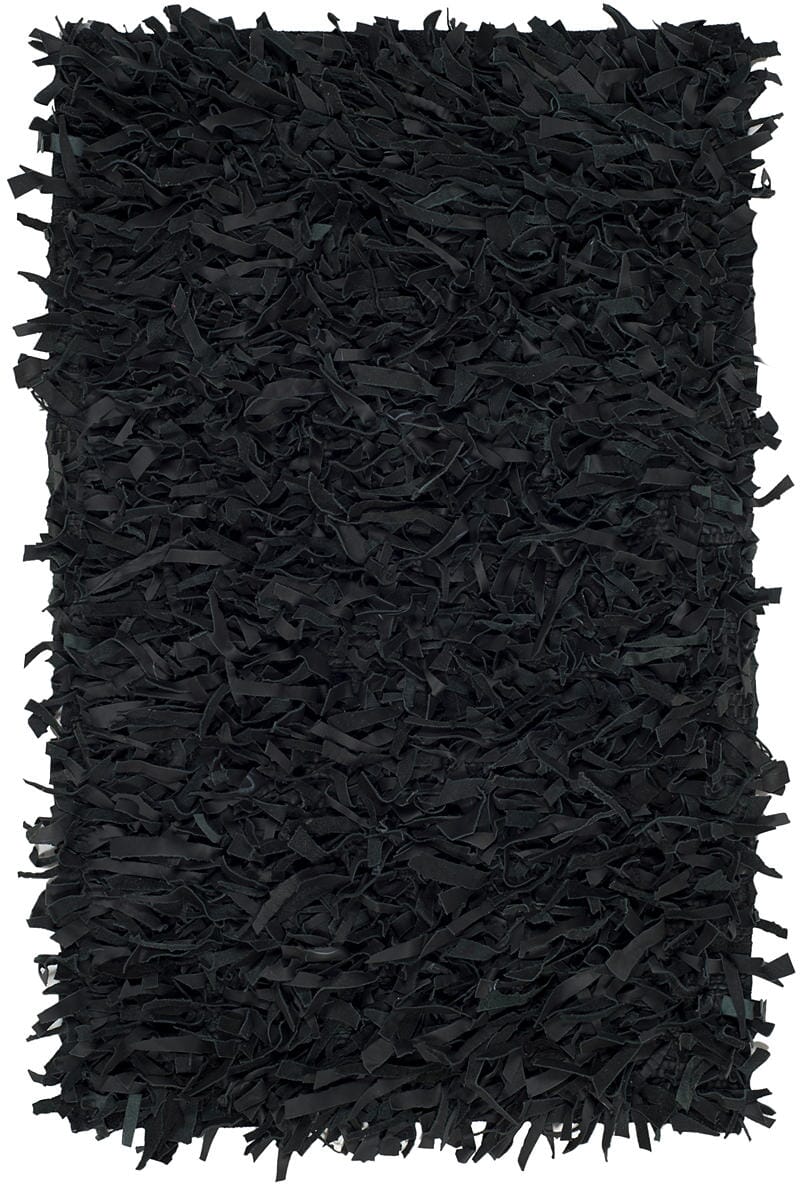 Safavieh Leather Shag Lsg601A Black Rugs - Safavieh - lsg601a - 2