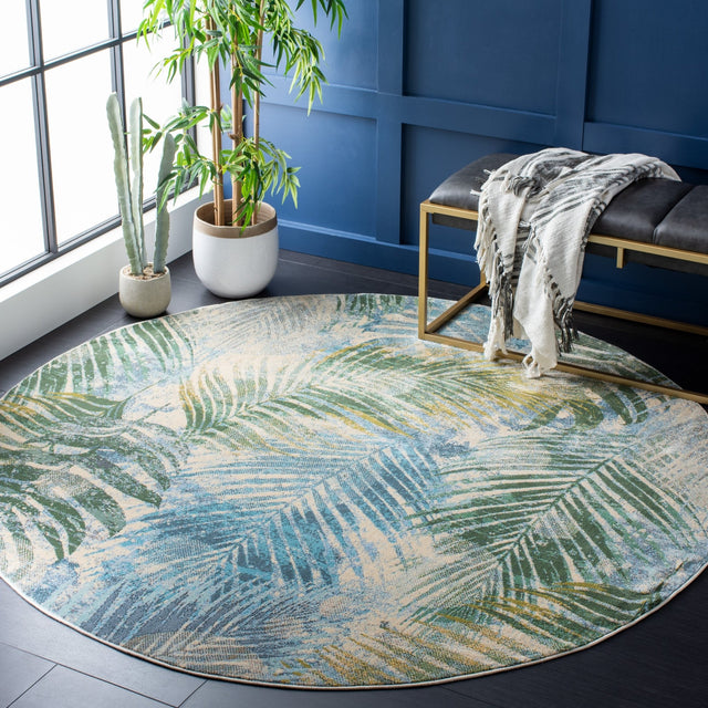 Safavieh Lillian Lln308M Blue/Green Rugs - Safavieh - lln308m - 7r