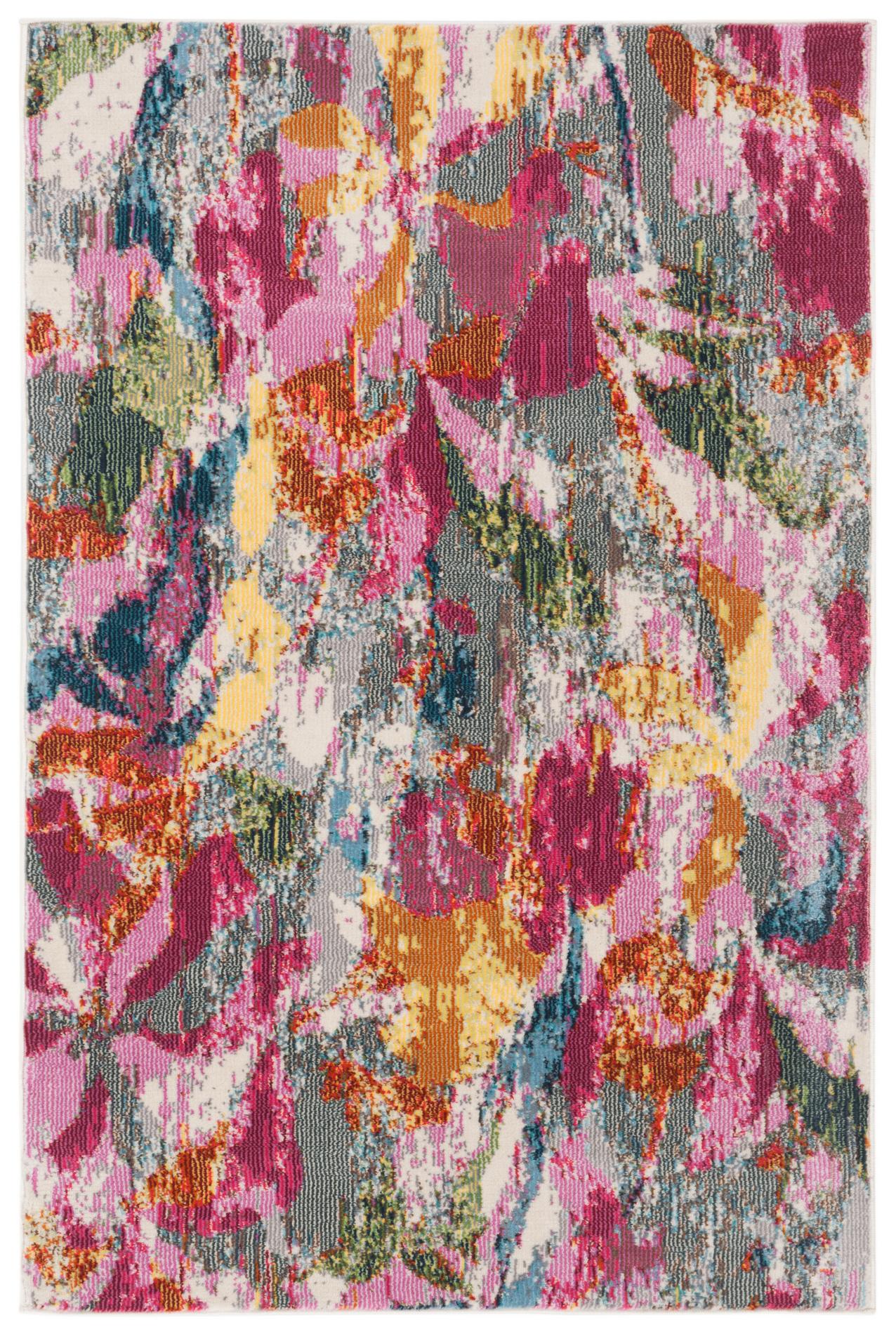 Safavieh Lillian Lln357A Grey/Pink Rug - Safavieh - lln357a - 7r