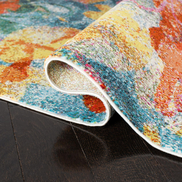 Safavieh Lillian Lln359A Blue/Orange Rug - Safavieh - lln359a - 7r