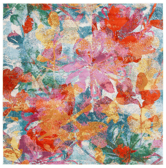 Safavieh Lillian Lln359A Blue/Orange Rug - Safavieh - lln359a - 7r