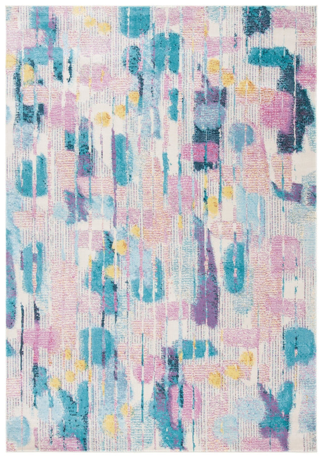 Safavieh Lillian Lln375U Pink/Turquoise Rugs - Safavieh - lln375u - 3