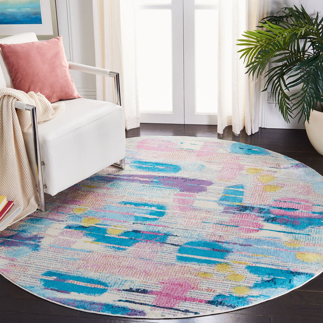 Safavieh Lillian Lln375U Pink/Turquoise Rugs - Safavieh - lln375u - 3r